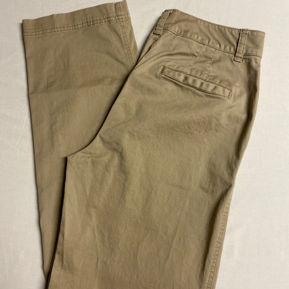 Gap High Rise Girlfriend Khakis with Washwell - Size 6, Long/Tall - Khaki